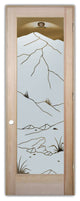 Interior Prehung Door or Interior Slab Door - Mountains Foliage - Douglas...