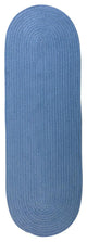 Colonial Mills Rug Reversible Flat-Braid, Oval Runner Oasis Blue Runner, Oval