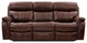 Montague Dual Power Reclining Sofa, Brown Genuine Leather