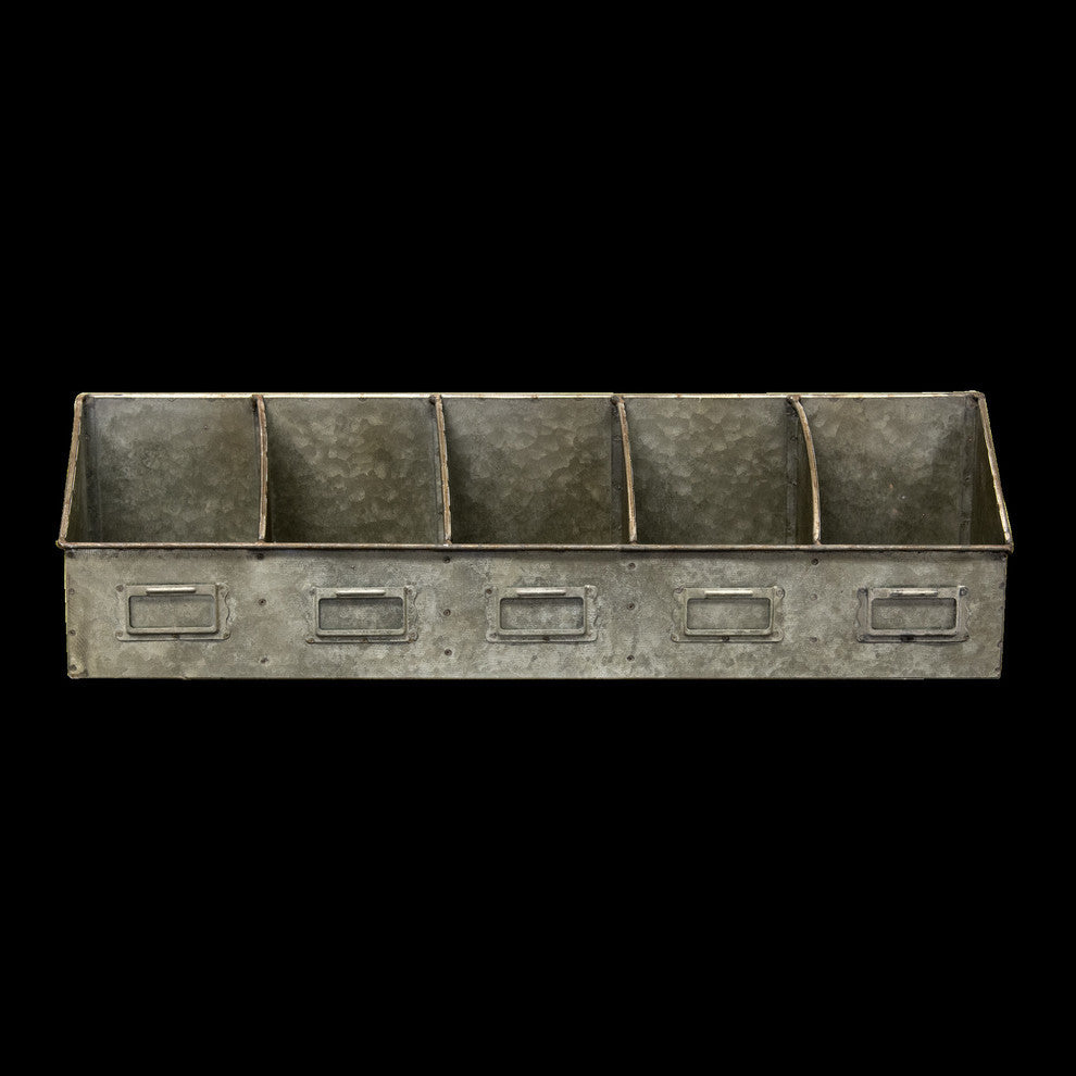 Galvanized Divided Organizer