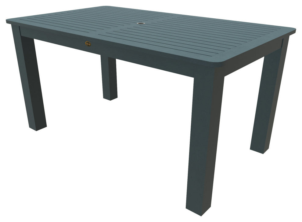 Rectangular 42x72 Counter Table, Weathered Acorn, Nantucket Blue