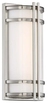 Modern Forms Skyscraper 12" LED Outdoor Wall Light, Stainless Steel