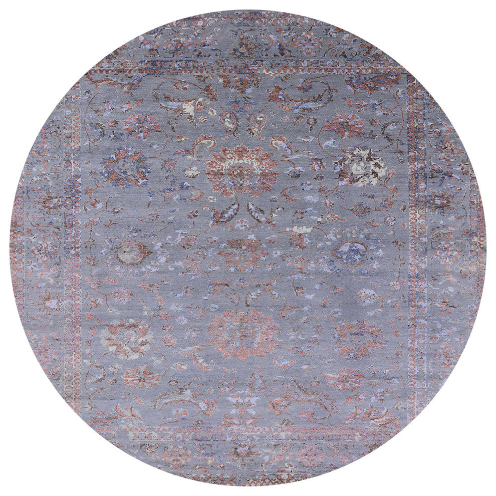 Ahgly Company Indoor Round Mid-Century Modern Area Rugs, 6' Round