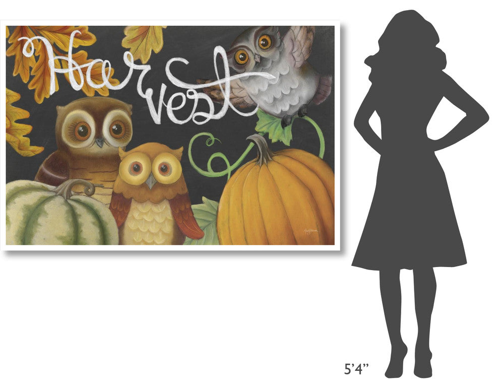"Harvest Owl IV" Digital Paper Print by Mary Urban, 62"x42"