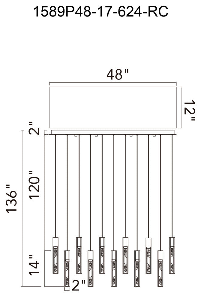 Greta Integrated LED Brass Chandelier