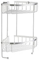 Sideline Design Corner Soap Basket, Double Polished Chrome