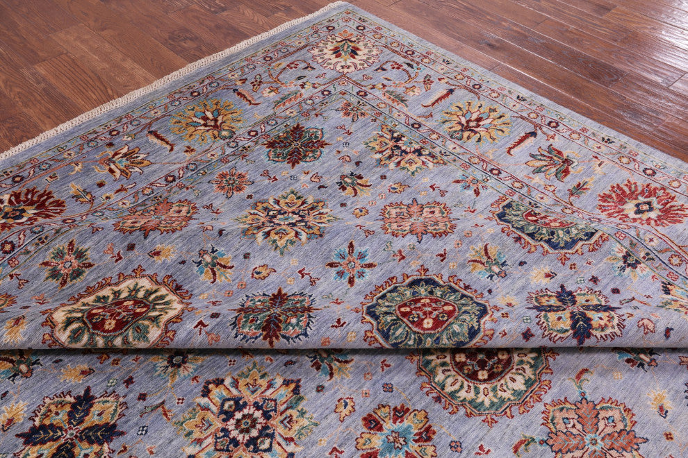 9' 1" X 11' 9" Persian Tabriz Handmade Wool Rug Q7601