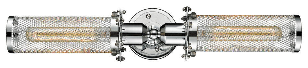 Quincy Hall 2-Light Bath Vanity-Light, Polished Chrome, Polished Chrome