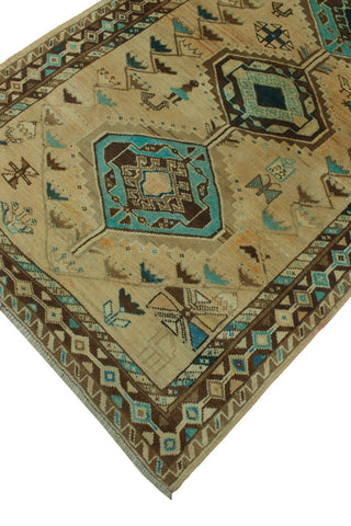 Fine Vintage Distressed Rozama Beige Rug