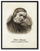 Schumann Musician Print on Canvas with Picture Frame, 28"x37"