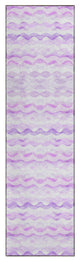 Indoor/Outdoor Seabreeze SZ16 Violet Machine Washable 2'3" x 7'6" Runner Rug