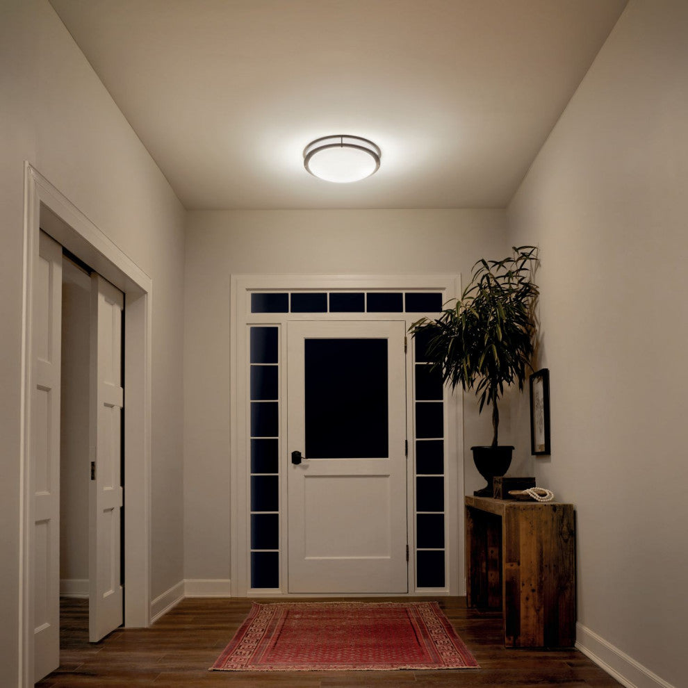 Kichler Avon 1 Light LED Flush Mount, Olde Bronze, 32