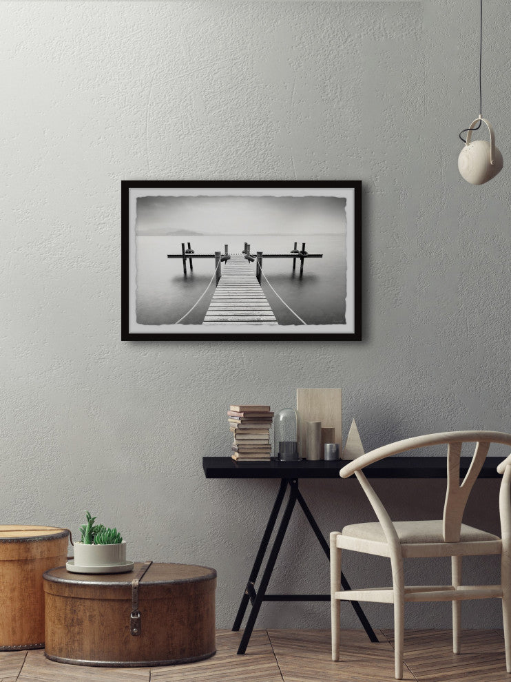 "Bring the Boat" Framed Painting Print, 45x30