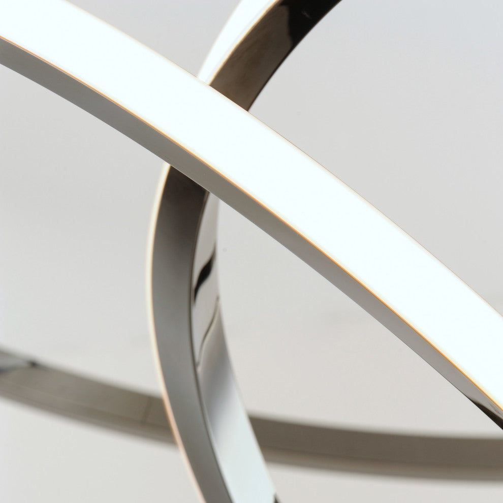 ET2 E20456 Perpetual 46"W LED Abstract Chandelier - Black Chrome