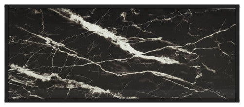 vidaXL Coffee Table End Table Accent Sofa Table for Bedroom Black Marble Glass
