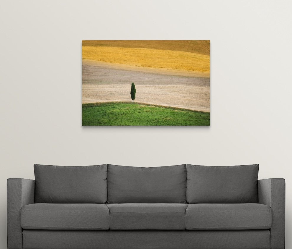 "Tuscany Land" Wrapped Canvas Art Print, 48"x32"x1.5"