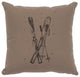 Image Pillow 16x16 Ski's Cotton Taupe
