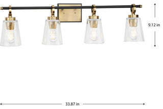 Cassell Collection Bath and Vanity Light, Vintage Brass