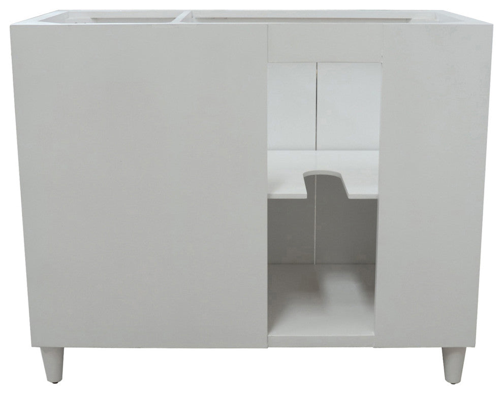39" Single Sink Vanity, French Gray With Light Gray Composite Granite Top