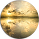 Amazing Foreshore Reserve Reflection, Seashore Disc Metal Wall Art, 23"