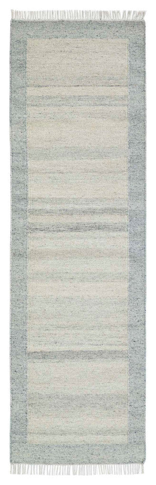 Nu Maison Soft Border Area Rug, Light Blue, 2'6"x8'