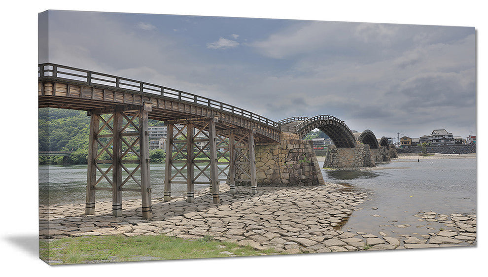 Kintai Bridge in Iwakuni Yamaguchi, Landscape Canvas Art Print, 32"x16"
