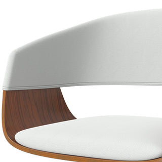 Lowell Adjustable Swivel Bar Stool, White