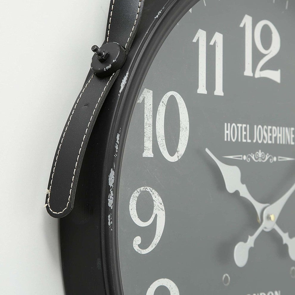 Leather Loop Top Hotel Clock