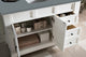 James Martin 147-V48-BW-3CBL 48" Bright White Single Vanity Quartz Top
