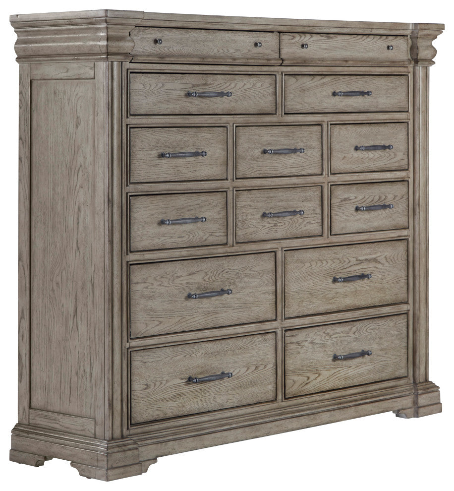 Madison Ridge 14 Drawer Master Chest in Heritage Taupe by Pulaski Furniture
