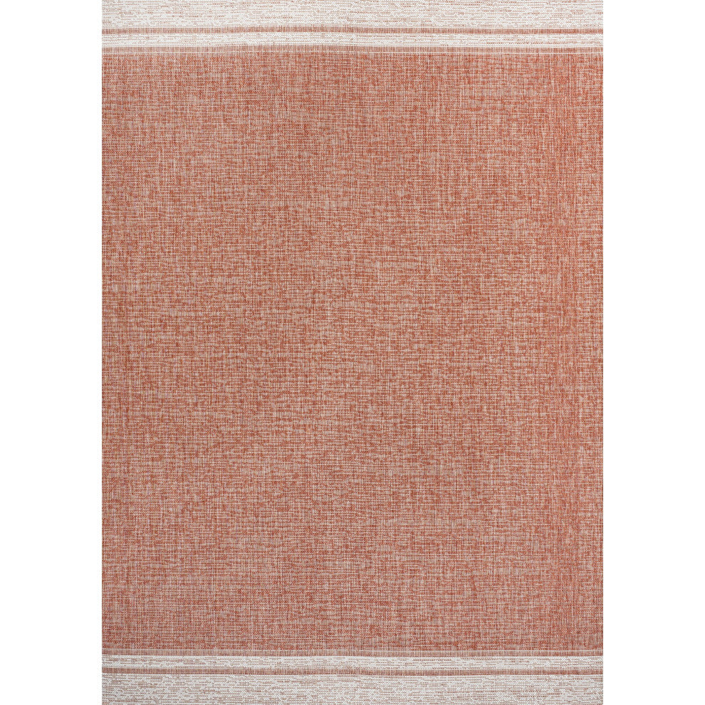 Alda Modern Minimalist Mingled Solid Indoor/Outdoor Area Rug