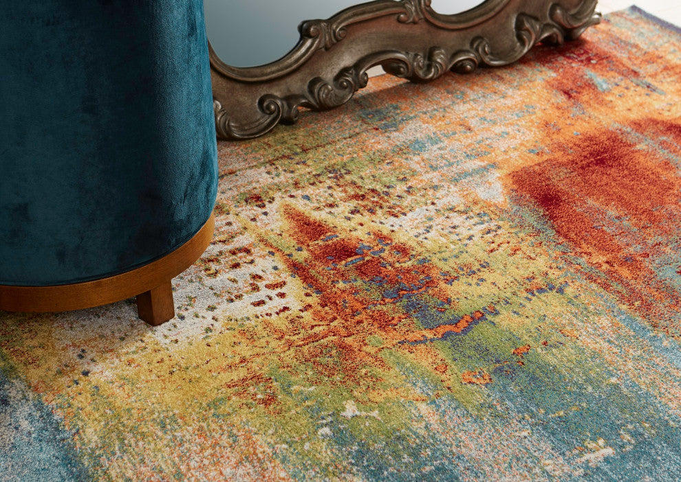 Illusions 6204 Multi Luminous Rug, 9'10"x13'2"