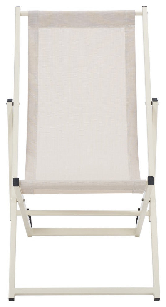 Safavieh Outdoor Breslin Set of 2 Sling Chairs Beige