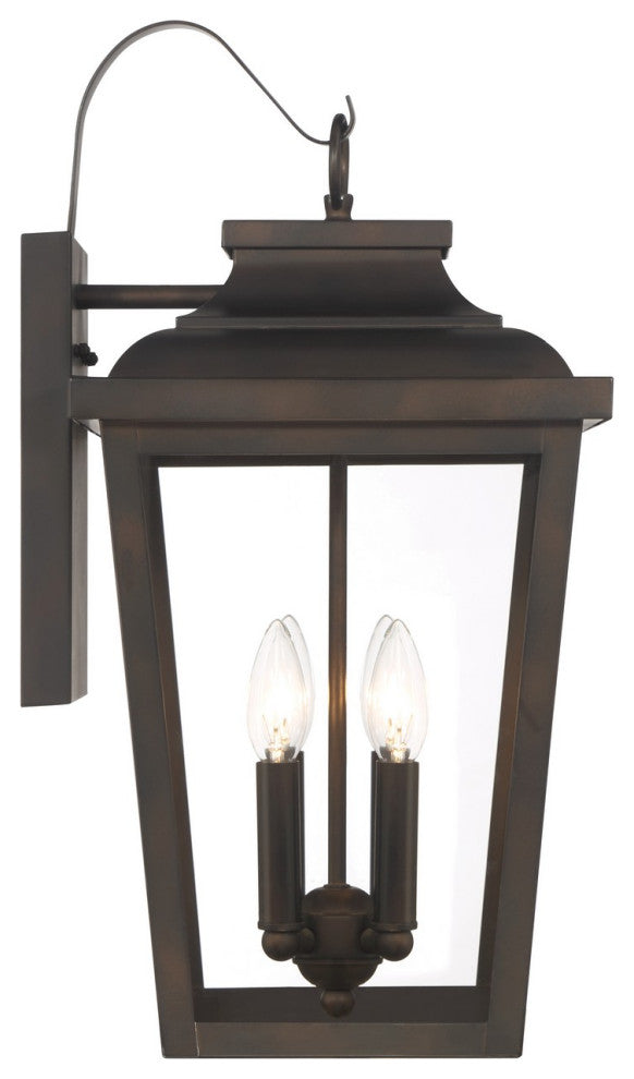 Minka Lavery Irvington Manor 4 Light Outdoor Wall Mount, Chelesa Bronze