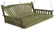 Pine Fanback Swingbed, Linden Leaf Stain, 5 Foot