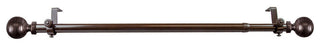 Andre Multi Angle Ceiling Rod 120-170 inch, Cocoa, One Sided