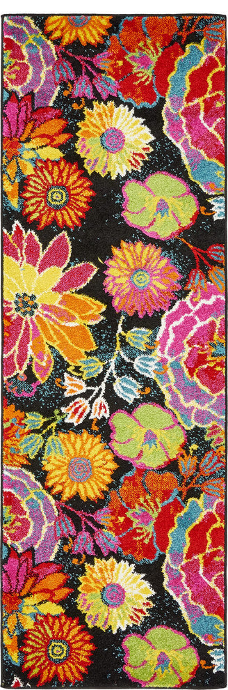 Unique Loom Black Lyon Kennedy 2' 0 x 6' 0 Runner Rug