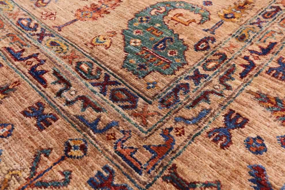 Persian Gabbeh Tribal Handmade Wool Rug 5' 7" X 8' 5" Q9975