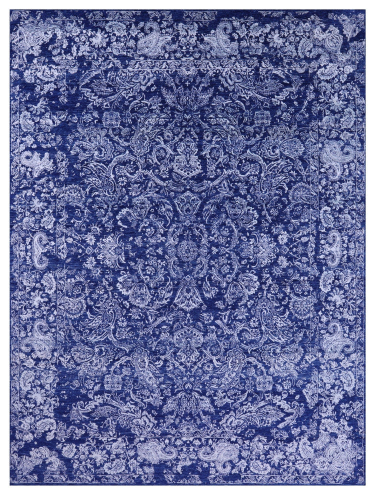 8' 10" X 12' 3" Persian Handmade Wool & Silk Rug - Q13687