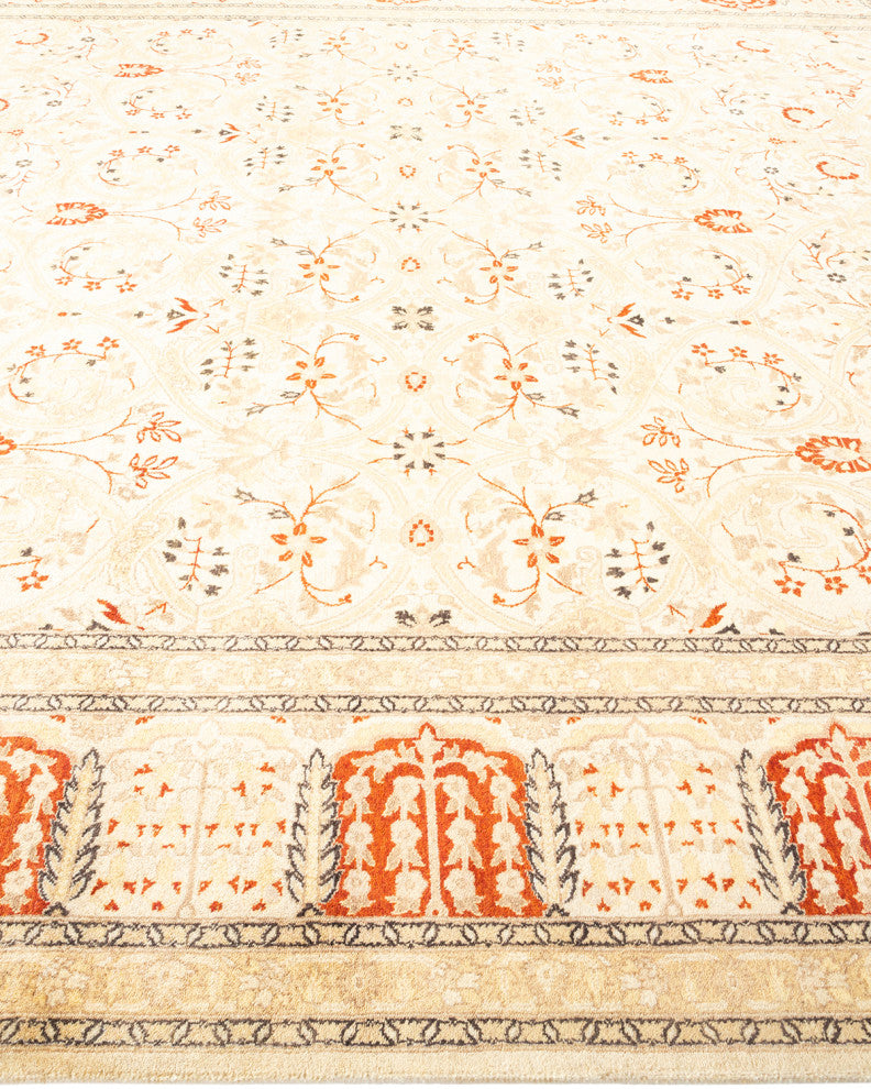 Mogul, One-of-a-Kind Hand-Knotted Area Rug Ivory, 8'2"x9'9"