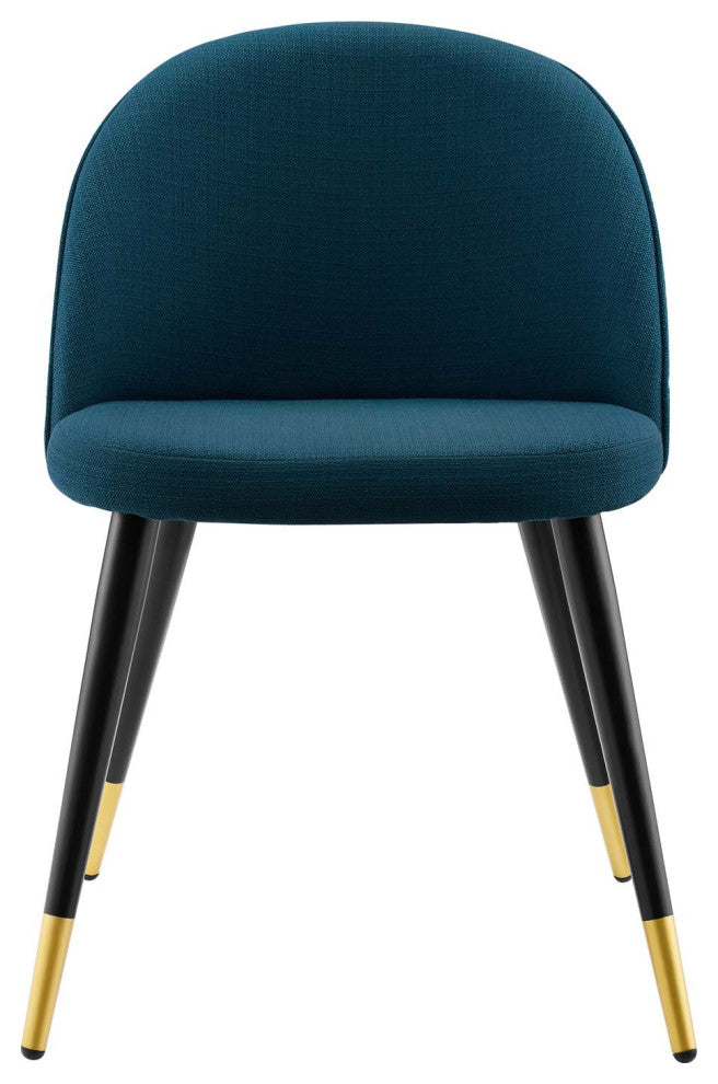 Cordial Upholstered Fabric Dining Chairs - Set of 2-Azure