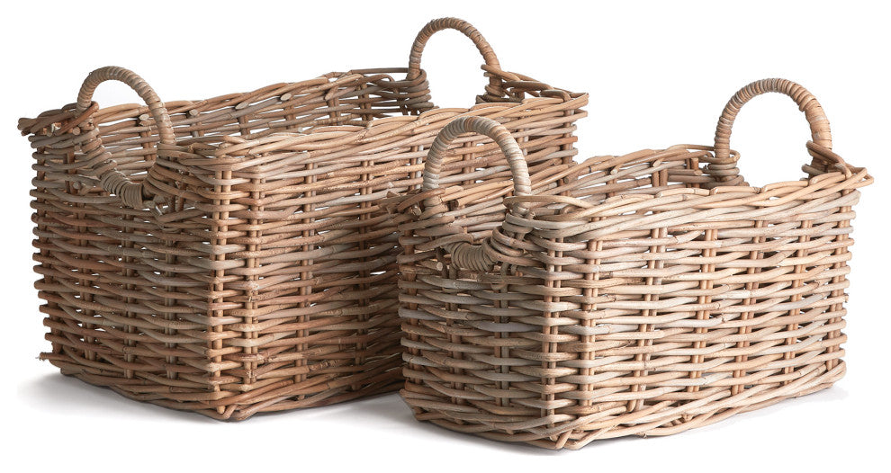 Normandy Halo Rectangular Baskets, Set of 2