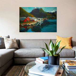 "Waterside" by Eddie Barbini, Canvas Print, 18"x12"