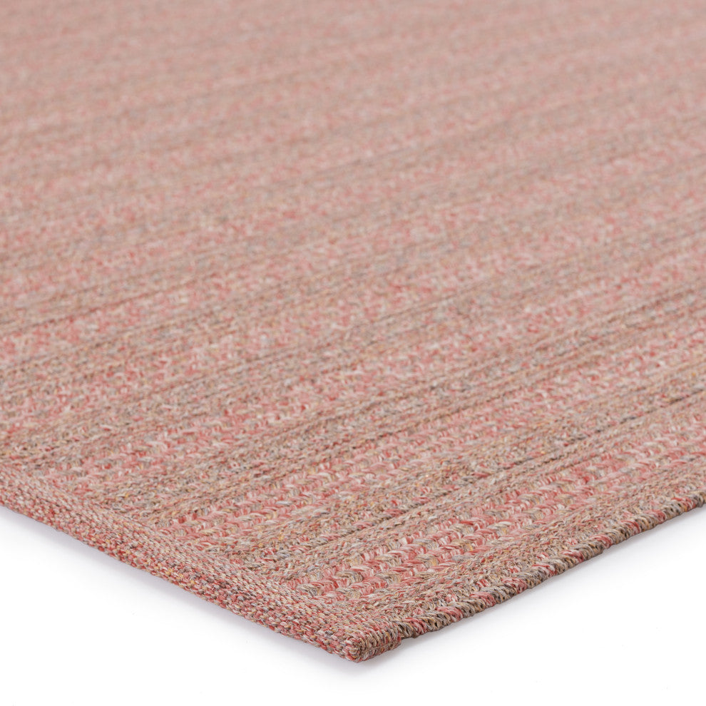 Jaipur Living Topsail Indoor/ Outdoor Striped Area Rug, Rose/Taupe, 5'x8'