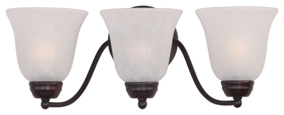 Basix 3-Light Bath Vanity Sconce, Oil Rubbed Bronze