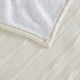 Serta Fleece to Sherpa Heated Fleece and Sherpa Bedding Blanket, White
