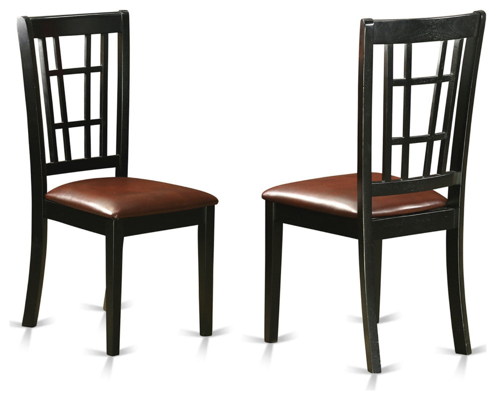 Duni5-Blk-Lc 5-Piece table And Chair Set For 4-Table And 4 Chairs