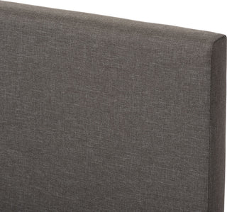 Elizabeth Modern Gray Fabric Upholstered Panel-Stitched Queen Size Platform Bed