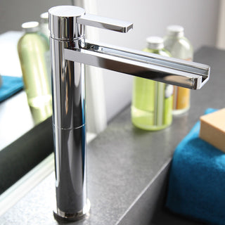 Luxury Waterfall Bathroom Faucet, Polished Nickel