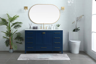 Isabel 54" SIngle Bathroom Vanity, Blue